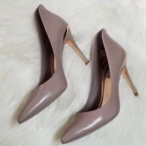 Ted Baker Savio Nude Leather Court Heels